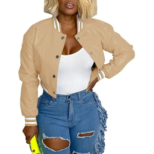 <b>Women</b> Fashion Letterman <b>Jacket</b> Streetwear Varsity Coat Manufacturer Wholesale USA - Product Image 1