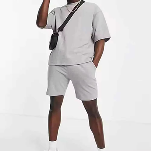 Conjunto Deportivo de Verano Vintage ODM Unisex Ecológico de Algodón, Talla Grande, 2 Piezas, Camiseta y Pantalones Cortos para Hombre, Cuello Redondo, HAWK EYE SPORTS - Product Image 5