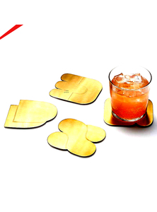 Premium Coaster Set With Elegant Design Perfect For Long Lasting And Attractive Tabletop Decoration - Product Image 1