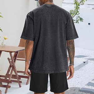 Camisetas Oversize para Mujer, Estilo Vintage Lavado, Holgadas, de Algodón, Manga Corta, con Efecto Ácido, Unisex, Tops Casuales Cómodos de Corte Holgado - Product Image 5