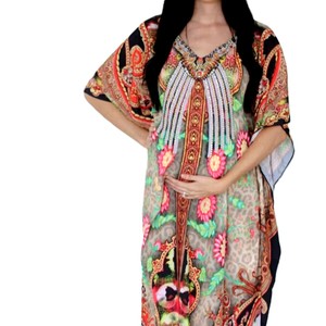 Vestido Túnica Kaftan, Silueta Relajada, Prenda Larga, Proveedor Mayorista de Ropa, Fabricante de Ropa de Diseño Personalizado - Product Image 1