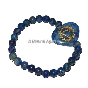 Compre la pulsera de chakras ovalada grabada con 7 piedras de chakra, de las más valoradas. - Product Image 3