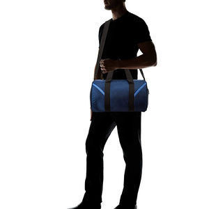 Plus Size Unisex Gym Duffel <b>Bag</b> 20-<b>30L</b> Oxford Fabric Zipper Closure Adjustable Strap Soft Handle Durable Casual Solid Blue - Product Image 4