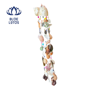 Campana de Viento de Conchas Marinas Naturales, Hecha a Mano, Adorno Colgante Costero, Decoración para el Hogar, Venta al Por Mayor, Exportación - Product Image 1