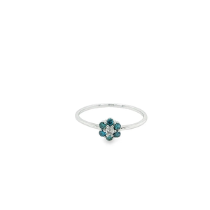 Bijou en forme de fleur, diamant, pierre précieuse, plaqué or 18 carats, style hip-hop, pour femme, mariage, fiançailles, certifié IGI, à porter au quotidien - Product Image 1