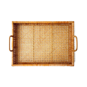 Plateau carré en rotin naturel tressé à la main avec poignées, écologique, idéal pour le service – Vente en gros, fournisseur OEM, articles de cuisine – Meilleure vente - Product Image 2