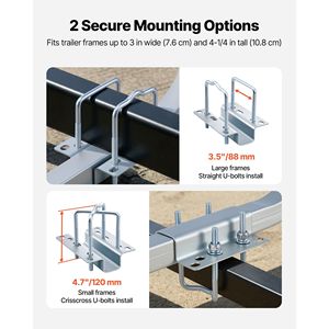 Guide per Rimorchi di Barche e Moto d'Acqua da 40 Pollici e 48 Pollici di Altezza, 2 Pezzi, Pali Guida Regolabili in Acciaio ad Alta Durezza, Serie PV Guide-Ons - Product Image 6