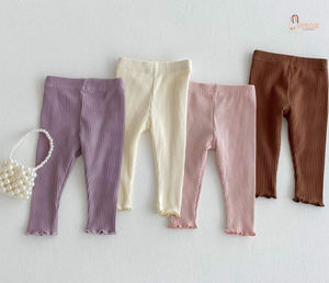 Spring/Autumn <b>Thin</b>-Knit Vintage Children's <b>Tights</b> Simple Cotton Leggings Non-Restrictive Design Girls' Base Layer Eco-Friendly - Product Image 1