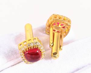 Mancuernillas Personalizadas de Lujo para Hombre |   Mancuernillas de Acero Inoxidable y Plata de Ley 925 |   Joyería al por mayor para puños de camisa de negocios y bodas - Product Image 2