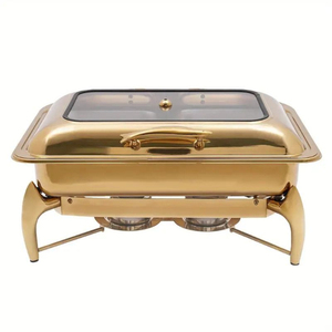 Vintage Chafing Dish Home And Restaurant <b>Table</b> Ware Decorative Food Warmer <b>Buffet</b> Server Chaffing Dish Hotels Supplies - Product Image 4