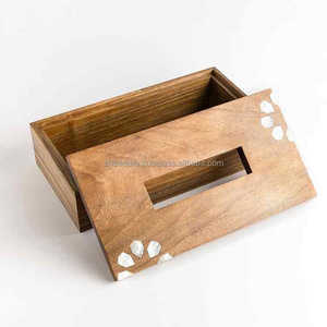 Boîte à mouchoirs de luxe faite à la main, écologique, durable, avec logo personnalisé, porte-serviettes décoratif, cadeaux arabes pour la maison et l'hôtel, couleur personnalisable - Product Image 4