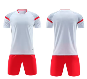 Conjunto de Camiseta de Baloncesto para Hombre, Color Blanco y Rojo, Cuello en V, Sin Mangas, Tejido de Malla Transpirable, Impresión Sublimada, Equipo Deportivo - Product Image 3