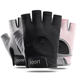 Guantes de Gimnasio de Medio Dedo Antideslizantes para Levantamiento de Pesas, Guantes de Entrenamiento Transpirables para Hombres y Mujeres OEM - Product Image 3