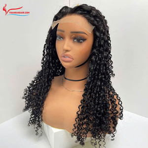 Peluca de Cabello Humano Largo y Rizado al por Mayor, Peluca Vietnamita Rizada con Cierre de Encaje 2x4 2x6 HD, Suave, Voluminoso, Doble Trama, Negro Natural - Product Image 5