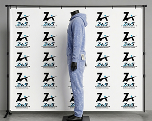 Ensemble de survêtement décontracté pour homme, bleu clair moucheté, 100 % coton, coupe droite, longueur intégrale, avec poches latérales, idéal pour le printemps - Product Image 5