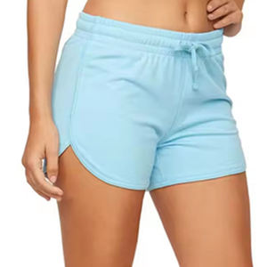 Shorts Deportivos de Cintura Alta para Mujer, Transpirables, de Algodón, con Cinturón, Ajuste Ceñido, Cintura Elástica, Logotipo Personalizado, para Gimnasio y Entrenamiento - Product Image 1