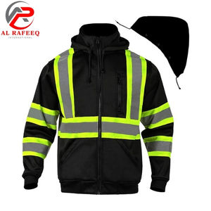 Hoodie de travail haute visibilité personnalisable, réfléchissant, léger et de sécurité pour les travailleurs - Product Image 2