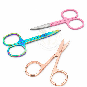 Ciseaux à cuticules et à ongles de haute qualité, arc-en-ciel, en acier inoxydable, ciseaux à sourcils pour le maquillage - Product Image 3