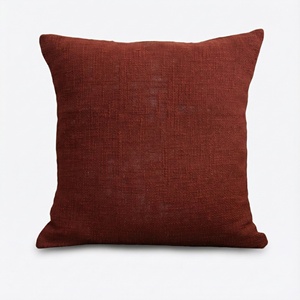 Housse de coussin en coton uni, douce, respirante et de haute qualité pour canapé, maison, hôtel et décoration extérieure - Product Image 1