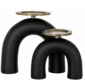 Mesa de Centro Moderna Interior Hero con Tapa de Metal Dorado, Muebles Minimalistas para Sala de Estar, Diseño Decorativo - Product Image 3