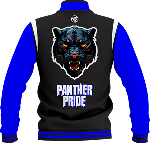 เสื้อแจ็คเก็ตวาร์ซิตี้ Panther Pride รุ่น Winter สีน้ำเงิน-แดง แขนยาว ปิดกระดุม ปักลาย  ลายเรียบ  แบบ unisex สำหรับผู้ใหญ่ ทรงปกติ - Product Image 6