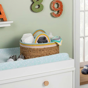 Large Braided Cotton <b>Basket</b> for Laundry and Home <b>Storage</b> Multi Purpose Braided Cotton <b>Basket</b> Handmade Rope Organizer Wholesale - Product Image 3