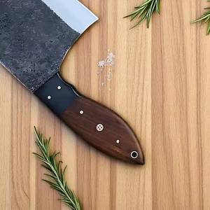 Couteau de boucher ambidextre en acier inoxydable forgé de style japonais Pak Enterprises, couteau à découper la viande, couteau en carbone - Product Image 5