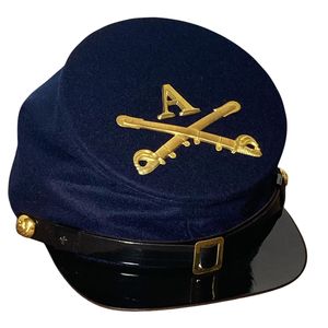 Reproducción de una gorra de lana gris confederada de la Guerra Civil Americana, comúnmente conocida como un kepi. - Product Image 4