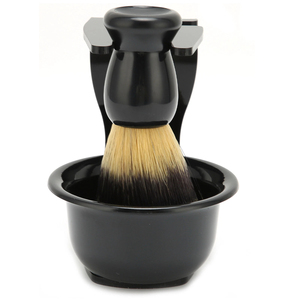 <b>Shaving</b> set 3pcs <b>Shaving</b> Brush Set Beard <b>Shaving</b> Brush Bowl Safety <b>Shaving</b> Stand <b>Kit</b> For <b>Men</b> With Stainless Steel - Product Image 2
