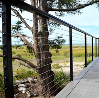 Système de garde-corps en câble en acier inoxydable personnalisé avec un design moderne pour les escaliers, les balcons, les terrasses et les jardins