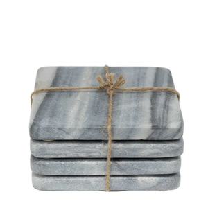 Eco-Friendly Artisan <b>Marble</b> Drink Coasters Durable <b>Square</b> Natural Stone Craft Minimalist Design Washable - Product Image 4