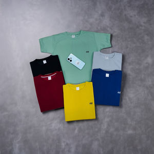 Camisetas de Cuello Redondo para Hombre, Jacquard Pesado, Venta al Por Mayor, Personalizadas, de Alta Calidad, Multicolores, Antiarrugas, Transpirables, Impresión Digital Directa - Product Image 3