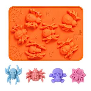 New Halloween Spider Pumpkin Chocolate Mousse Food Grade Baking Cake Halloween <b>Silicone</b> Mold - Product Image 5