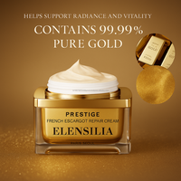 Crème Premium K-Beauty au Peptide d'Escargot et Or 99,9% - Hydratant Raffermissant Antioxydant au Glycosaminoglycane pour un Effet Peau de Verre Lumineuse (Tous Types de Peau)