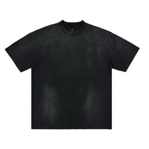 Camiseta Lisa Teñida con Acabado Ácido, Hombros Caídos, Oversize, Calidad Premium, 100% Algodón, Color Sólido, Disponible en Todos los Colores y Tallas, Cuello Mock - Product Image 6