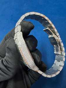 Montre automatique BOJ CATie.R003 Roman VVS Diamonds Luxurious Glass Alloy Stainless Steel Fully Iced Moissanite Movement Automatic 41MM - Product Image 2