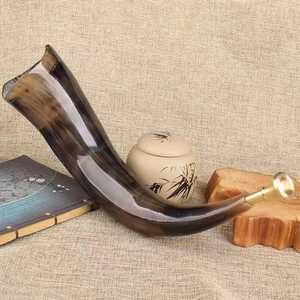 Corne de buffle de qualité supérieure, corne d'animal naturelle fabriquée à la main, instrument de musique cérémoniel, pièce décorative - Product Image 5