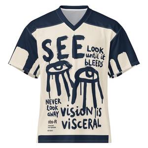 Maillot de baseball personnalisé en mesh à boutons pour jeunes et enfants, maillot de sport en mesh, chemise personnalisée pour l'école et l'université, t-shirts pour hommes en gros - Product Image 1