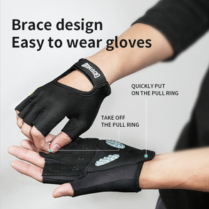 Unisex Half Finger Microfiber Gloves Non Slip Grip Cycling Hiking Outdoor Training Gloves Adjustable Fit S M L XL fitness access - Product Image 5