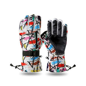 Gants de ski en cuir artificiel, coupe décontractée et ajustée, très vendus, style moderne, fabrication professionnelle, antibactériens - Product Image 2