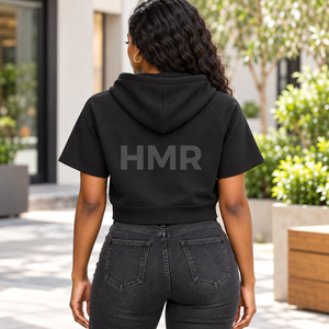 Pull à manches courtes noir HMR Sorority Sisterhood, style élégant, respirant, décontracté, couleur unie, tissu tricoté - Product Image 4