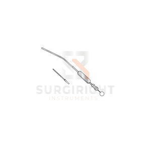 หลอดดูดซึมสแตนเลส Zoeliner สำหรับศัลยกรรมหู คอ จมูก เครื่องมือดูดเสมหะทางการแพทย์ โดย SurgiRight - Product Image 1