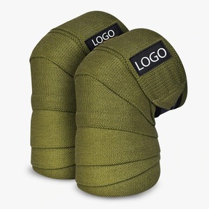 Genouillère de compression en néoprène avec fermeture réglable auto-agrippante pour l'entraînement de musculation - Product Image 1