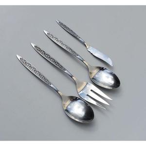 ชุดช้อนส้อมสเตนเลสสตีล 305 ขัดเงาแบบกระจก 5 ชิ้น คุณภาพสูง สำหรับร้านอาหาร โรงแรม พร้อมจำหน่ายขั้นต่ำน้อย - Product Image 5