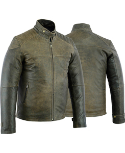 2026 Wholesale Premium Custom Made Men's <b>Winter</b> <b>Leather</b> <b>Jacket</b> Stand Collar Breathable High Street Style Professional Logo Print - Product Image 5