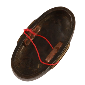 ชุดฟุจิคาชิระสมัยเอโดะของญี่ปุ่น ทำจากทองแดง ลายนาโนโกะ อิโรเอะ ลายสิงโตและเสือ ไม่มีตราประทับ - Product Image 3