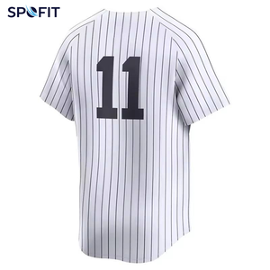 Camiseta de Béisbol de Nueva York 2026 para Hombre, Manga Corta, Rayada, Transpirable, de Poliéster, Judge 99, Cole 45, Vole 11, Stanton 27 - Product Image 3