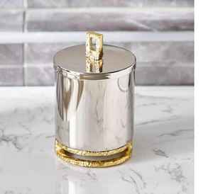 Contenedores de Hierro Galvanizado de Tres Tamaños Diferentes para Almacenamiento de Alimentos en el Hogar, Hotel y Restaurante, Recipientes de Metal con Tapa - Product Image 6