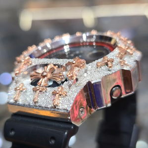Reloj de Diamantes Auténticos de Lujo de Alta Calidad con Moissanita VVS, Bisel Cruzado, Diamantes Naturales, Alarma GPS, Analógico, Metálico - Product Image 2