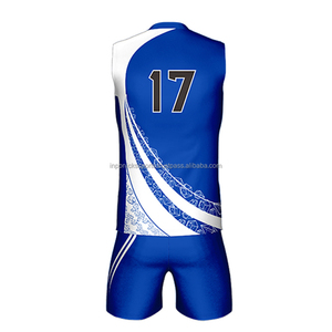 Ensembles d'uniformes de volley-ball sans manches pour femmes et hommes, design personnalisé, 100 % polyester, service OEM, logo personnalisé sur le devant, haute qualité - Product Image 2